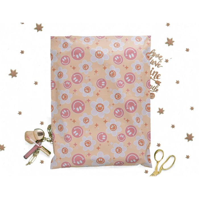 Smiley Poly Mailers