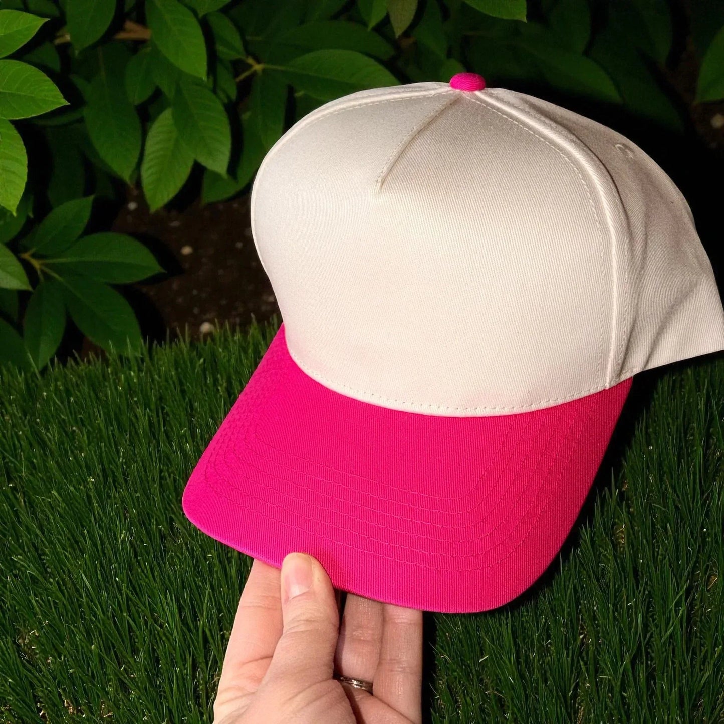 American Honey Embroidered Adjustable Five-Panel Twill Hat
