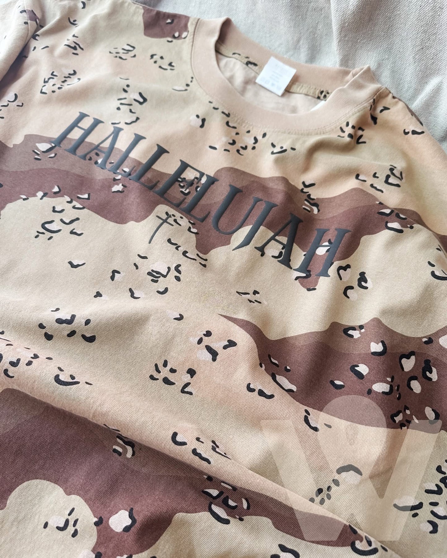 Hallelujah Desert Camo Tee - Closes 6/7