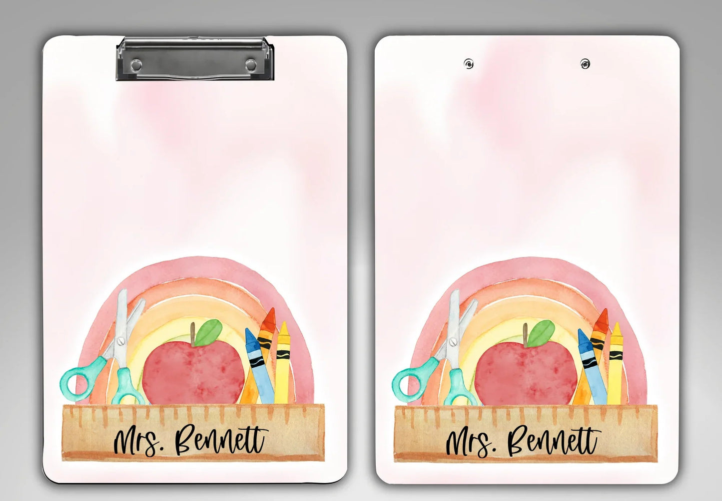 Watercolor Teacher Clipboard