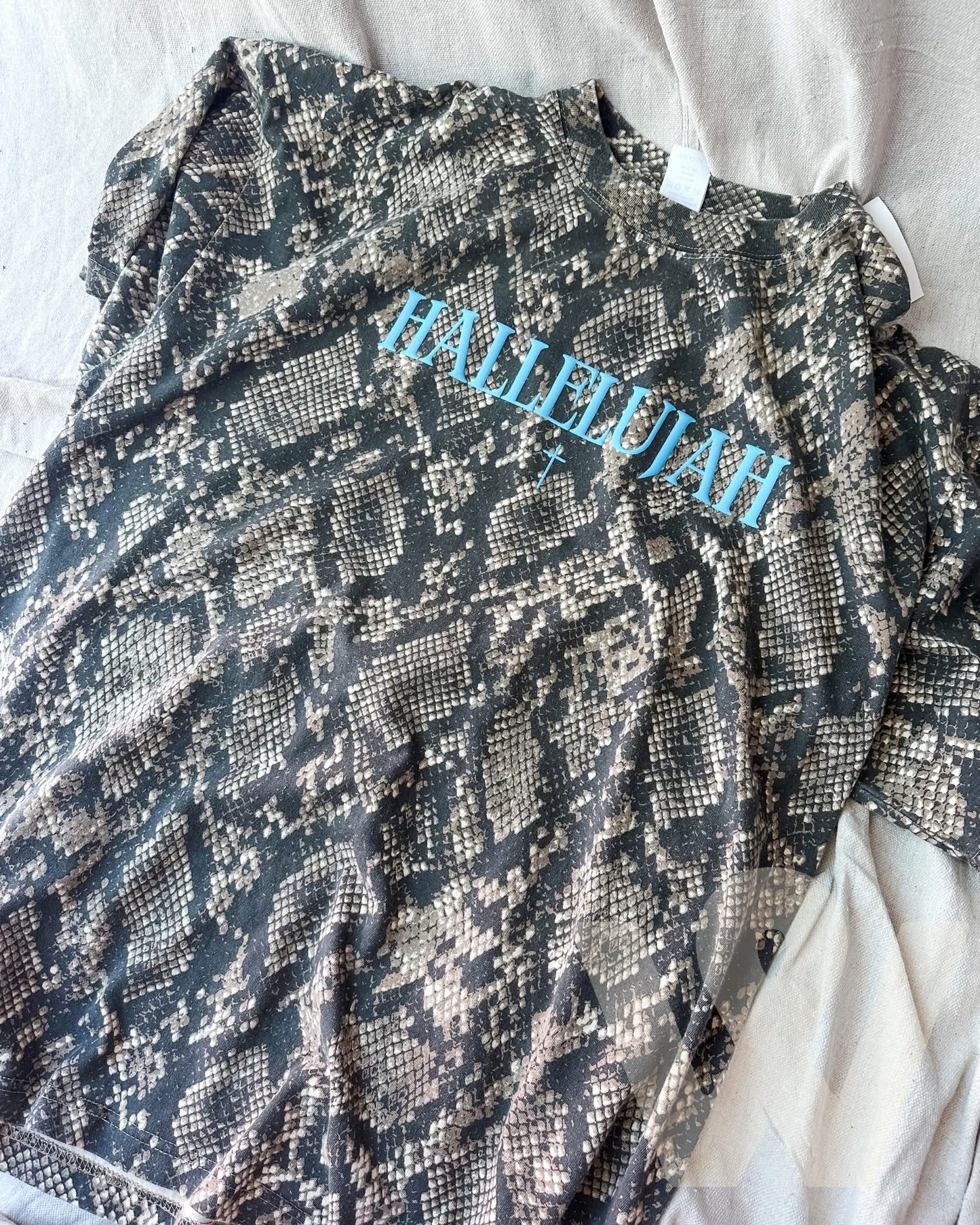 Hallelujah Snakeskin Tee - Closes 6/7