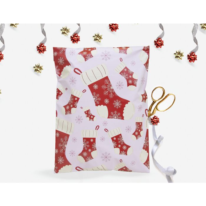 Christmas Stocking Poly Mailers