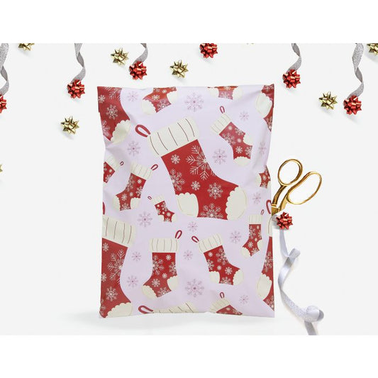 Christmas Stocking Poly Mailers