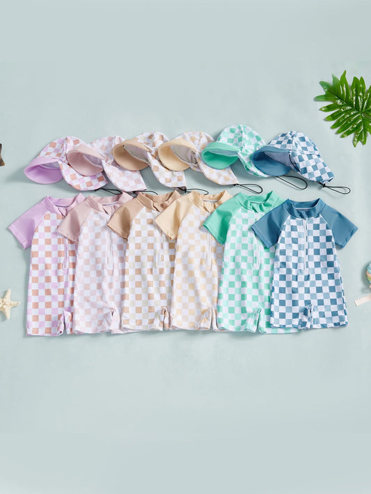 Baby Swim Suit & Hat - Close 4/23