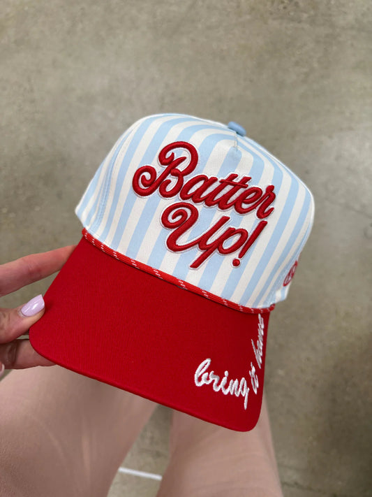 BATTER UP STRIPES HAT - ETA MID TO END OF MAY