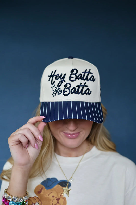 NAVY STRIPES HEY BATTA BATTA HAT- ETA MID TO END OF MAY (Copy)