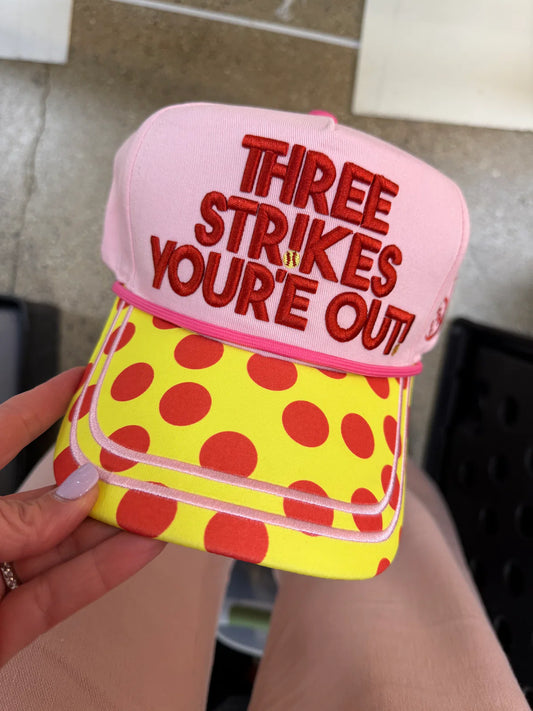 3 STRIKES YOU'RE OUT HAT - ETA MID TO END OF MAY