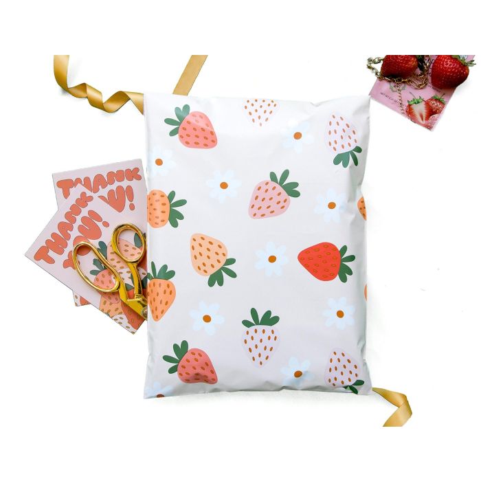 Strawberry Poly Mailers