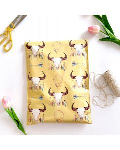 Boho Skull Poly Mailers