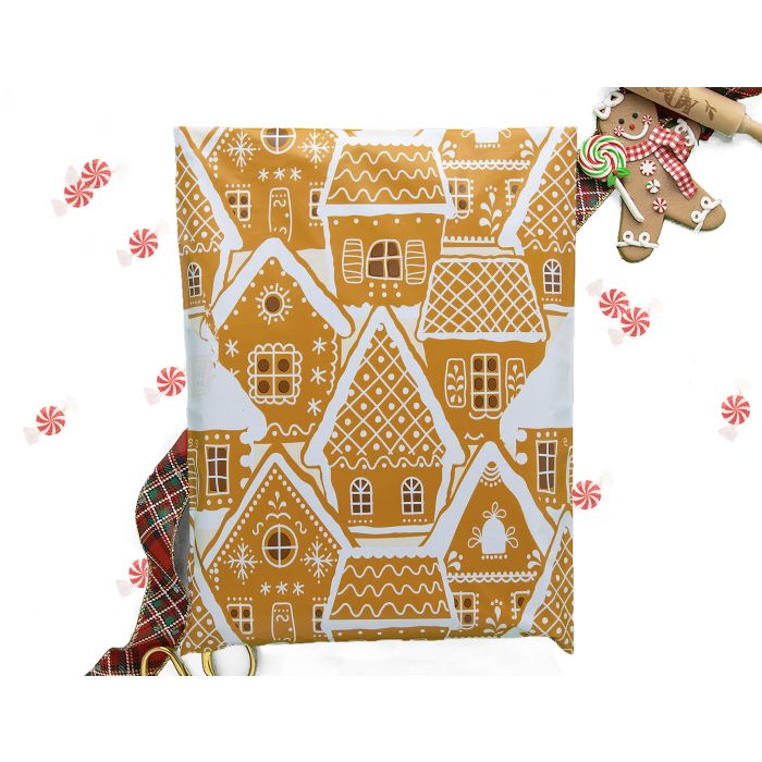 Gingerbread Houses Poly Mailers