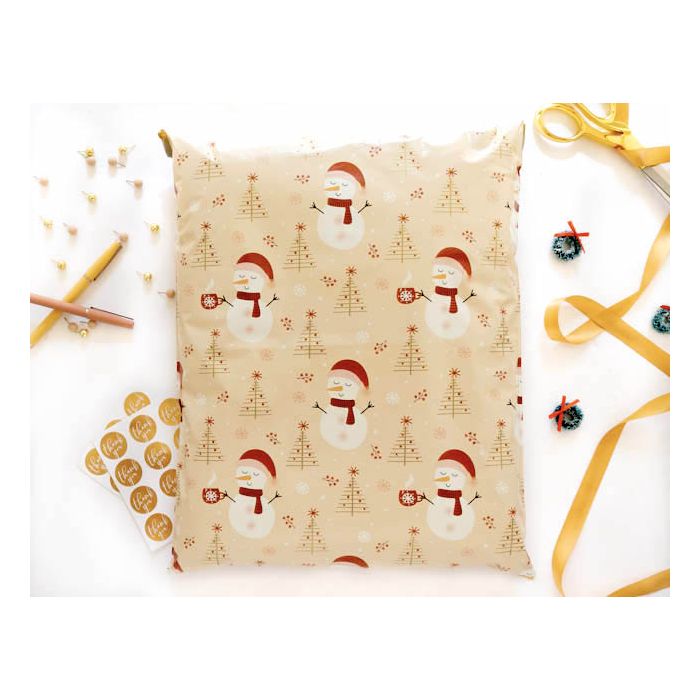 Snowman Poly Mailers