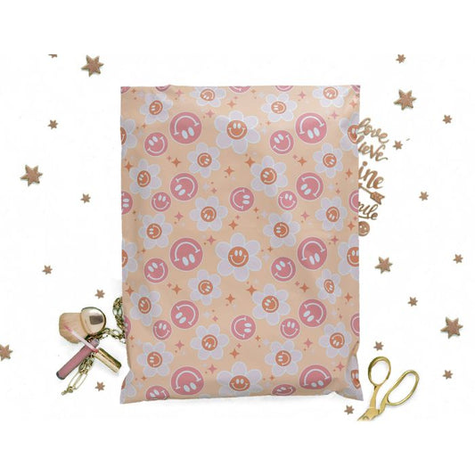 Smiley Poly Mailers