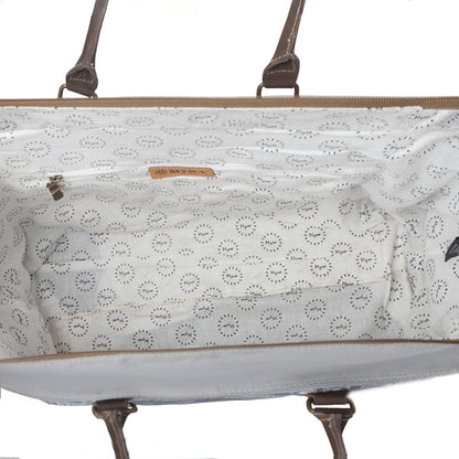 Myra Paisley Plains Weekender Bag in Cowboy Blue
