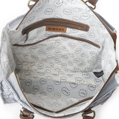 Myra Paisley Plains Concealed Carrybag in Faded Denim