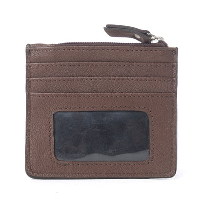 Myra Briar Creek Handtooled Leather Credit Card Holder in Sage Tan