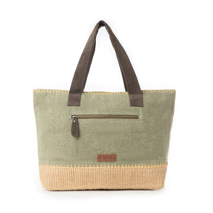 Myra Willow Wanderer Tote Bag in Willow Green