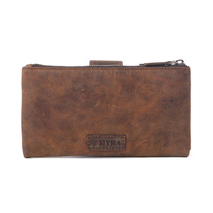Myra Iron Hill Concho Leather Women’s Wallet in Ochre Veil