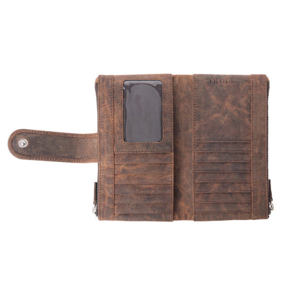 Myra Iron Hill Concho Leather Women’s Wallet in Ochre Veil